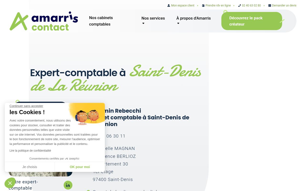 Capture de Amarris Contact