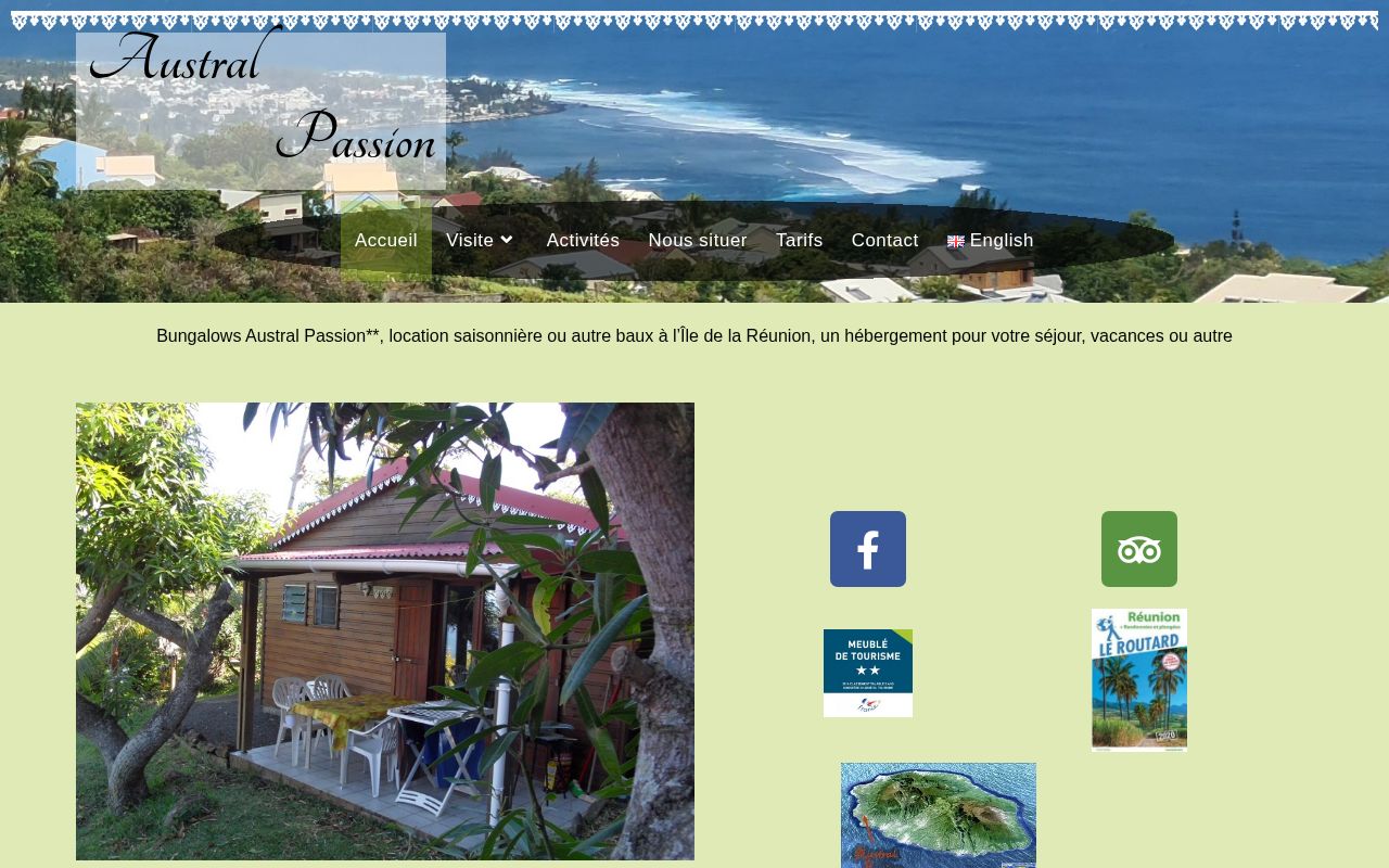Capture de Bungalows Austral Passion