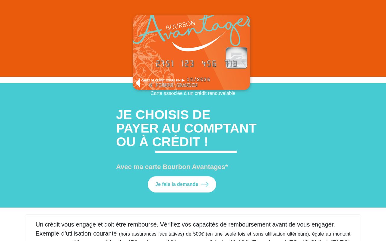 Capture de Carte Bourbon Avantages