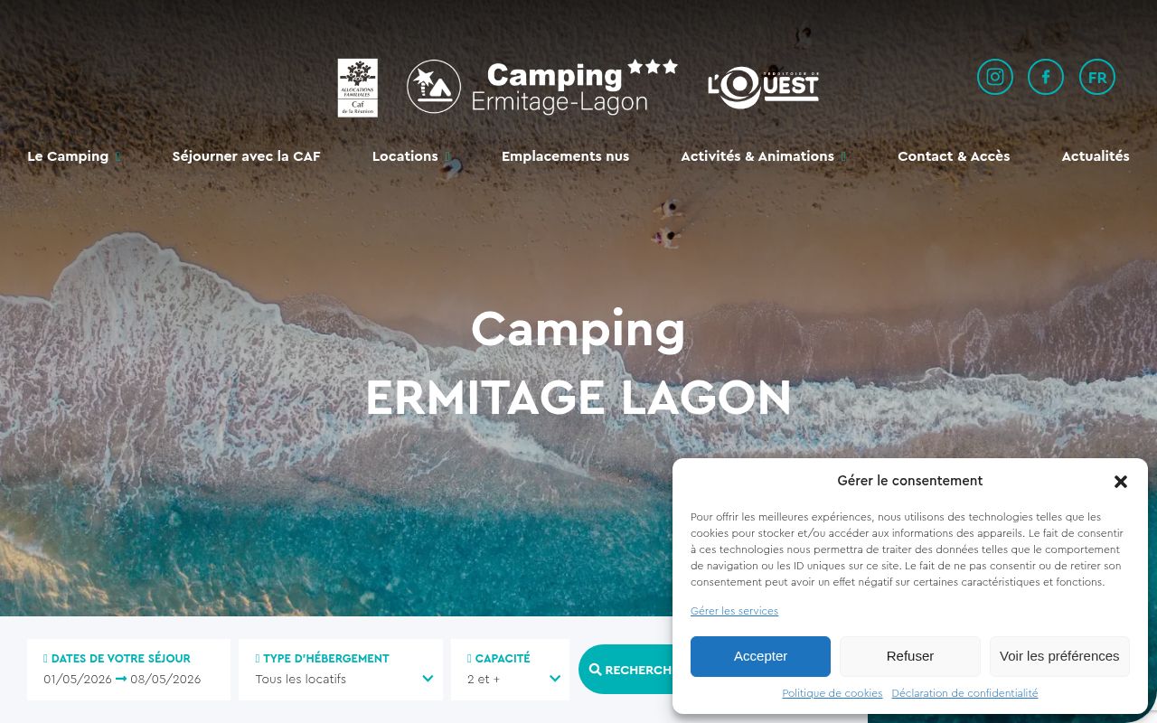 Capture de Camping ERMITAGE-LAGON