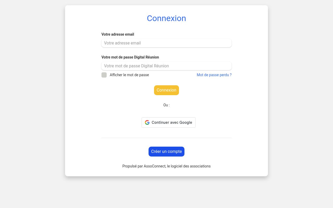 Capture de AssoConnect