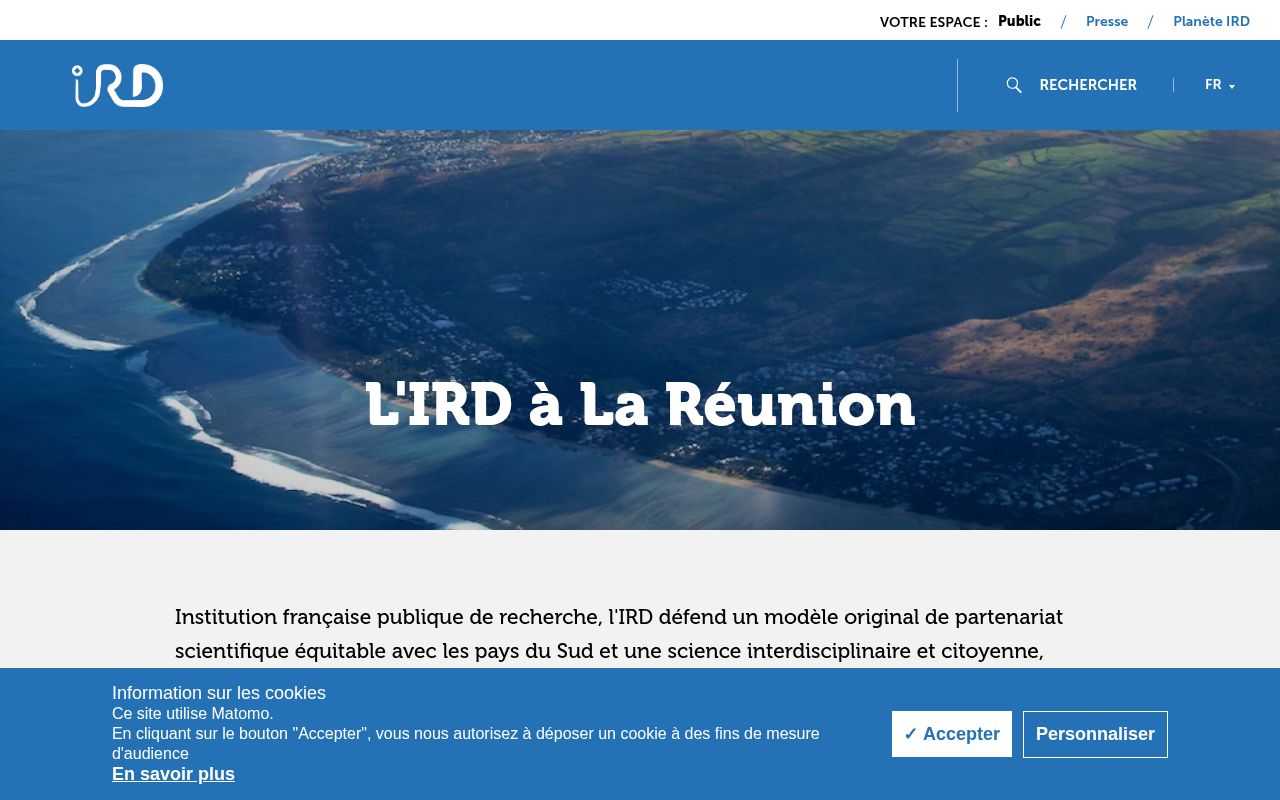 Capture de L'IRD à La Réunion