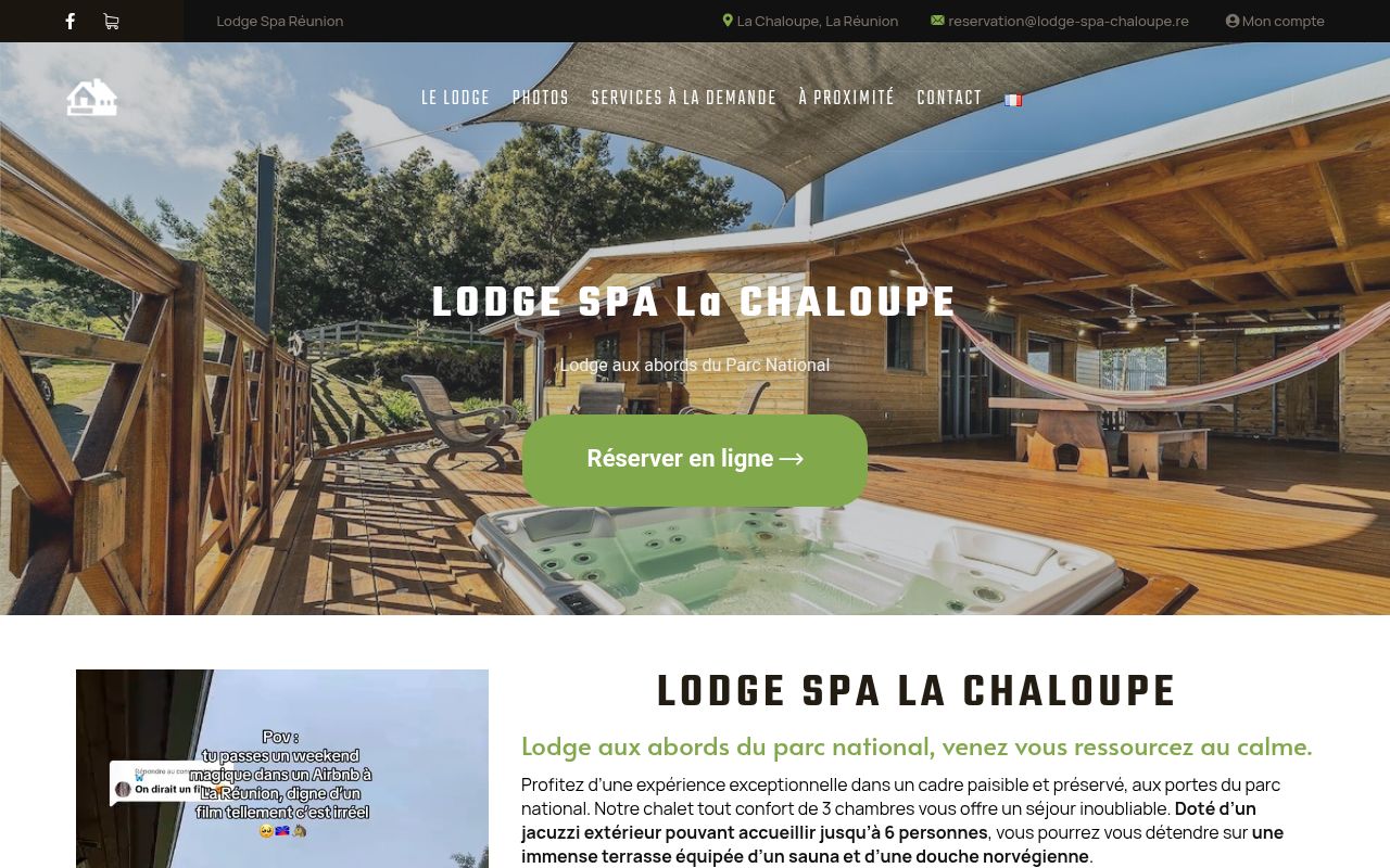 Capture de Lodge Spa la Chaloupe Réunion