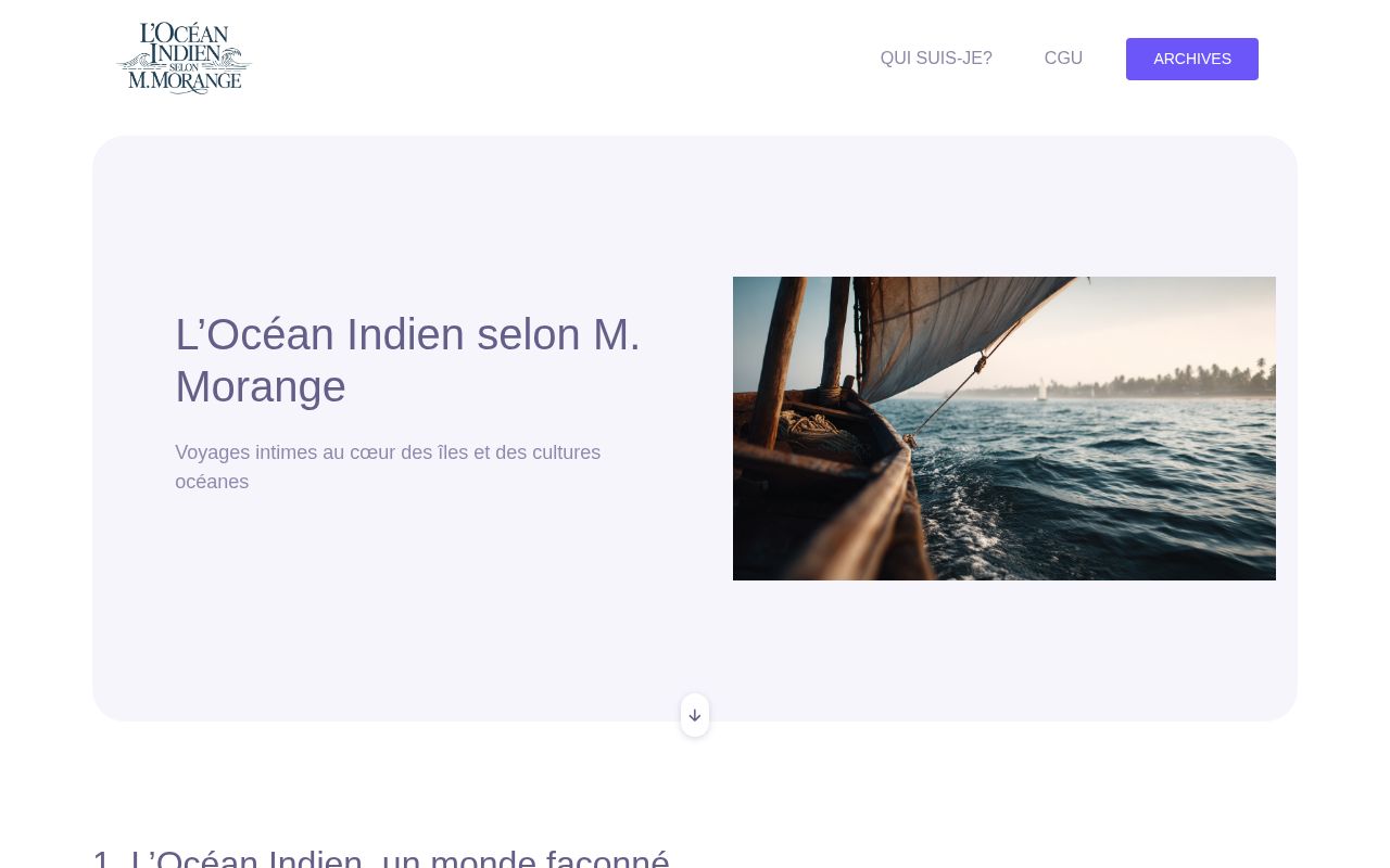 Capture de L’Océan Indien selon M. Morange