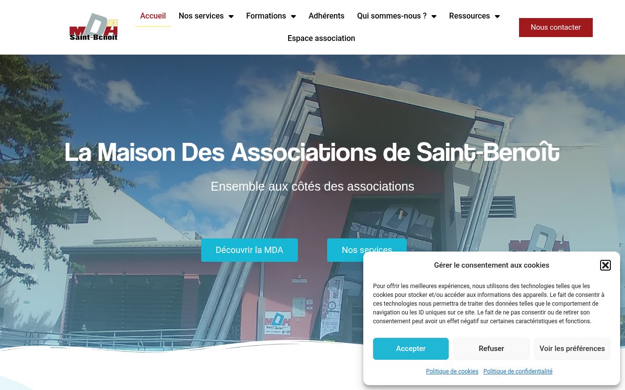 Capture de Maison des Associations de Saint-Benoît