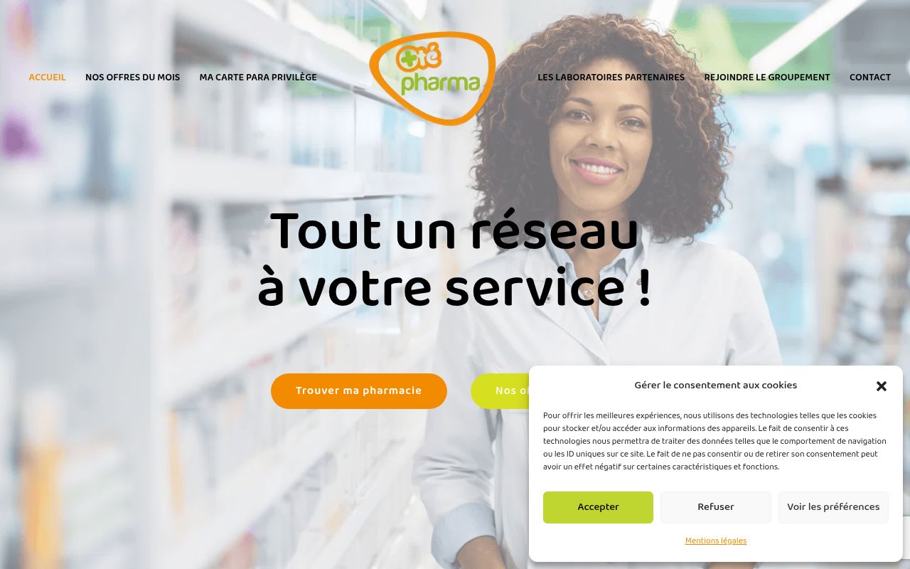 Capture de OTÉ PHARMA
