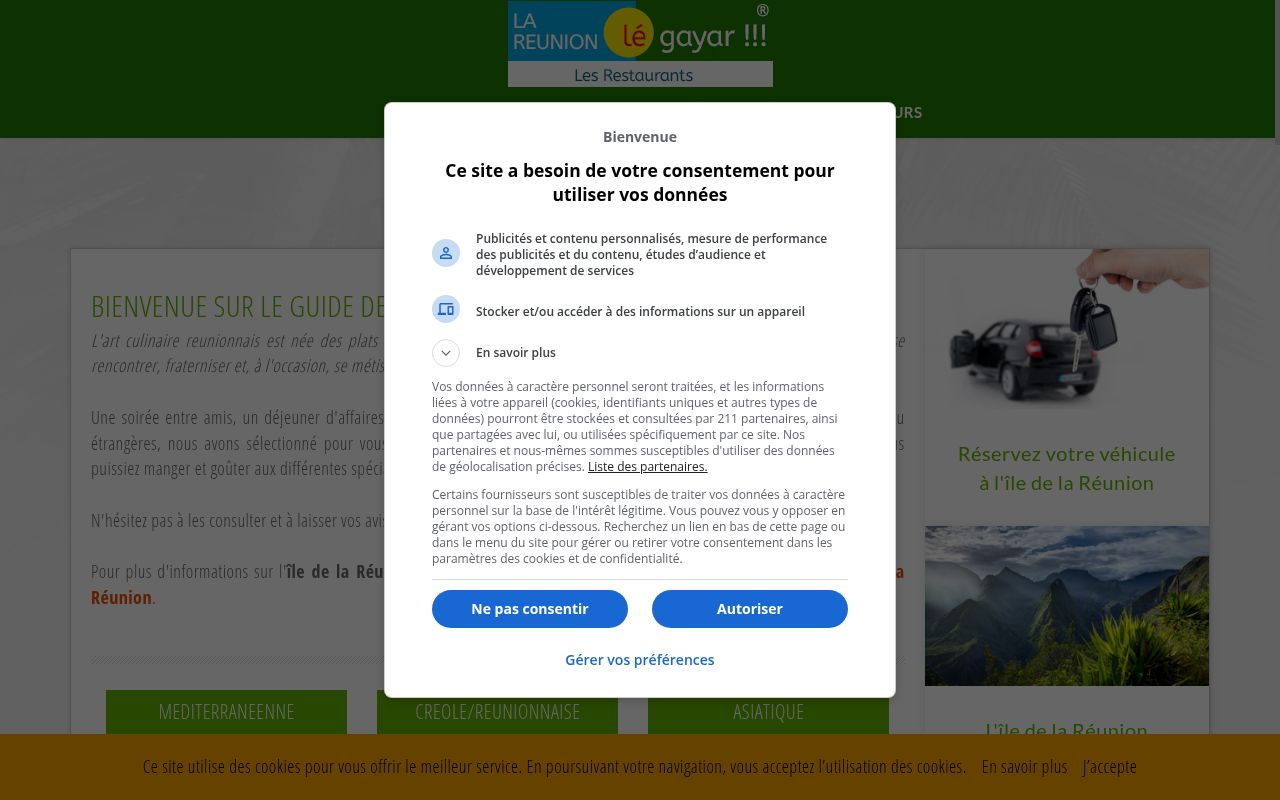 Capture de Restaurants à la Réunion