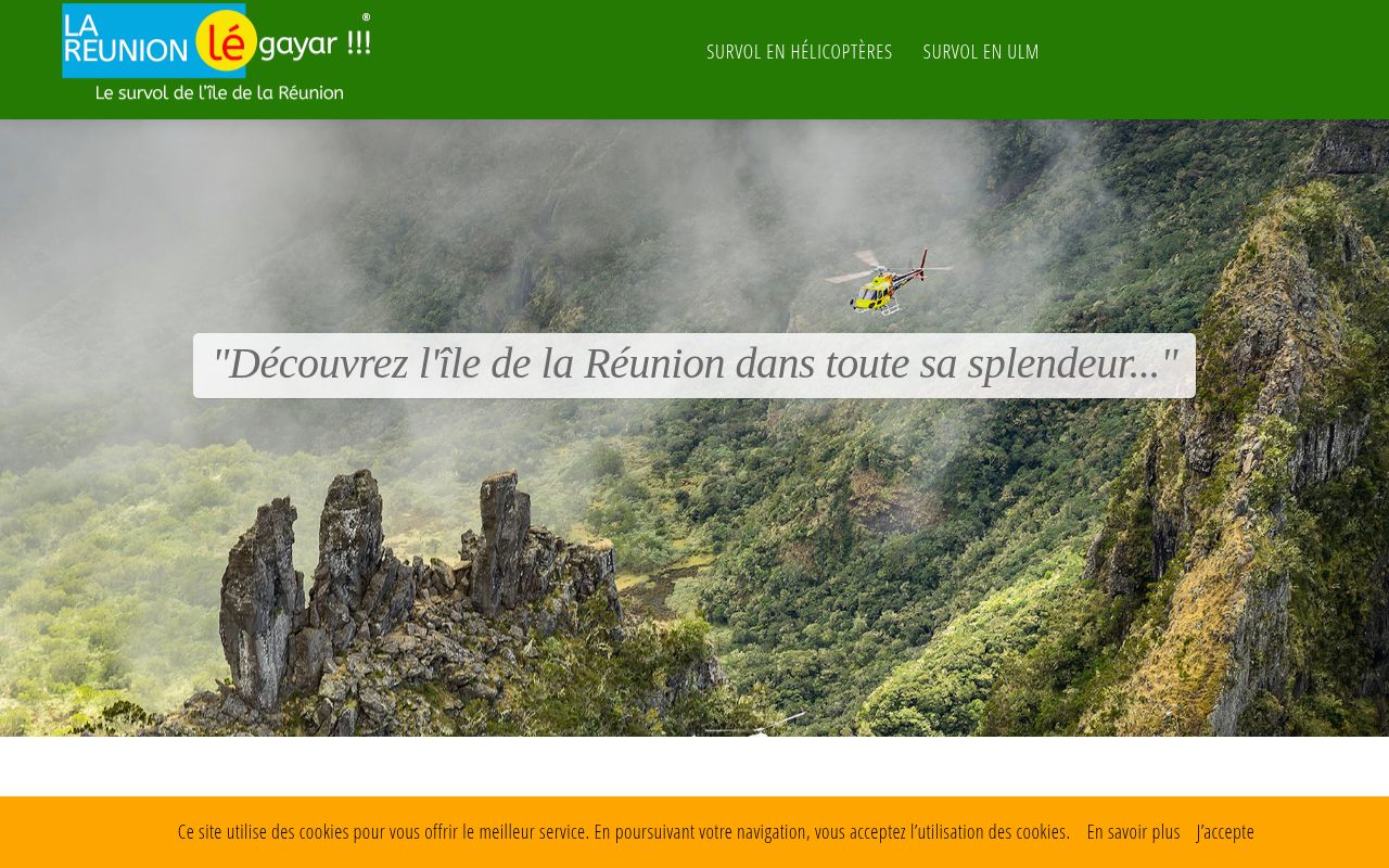 Capture de Survol de l'île de la Réunion : LA REUNION, lé gayar !!!